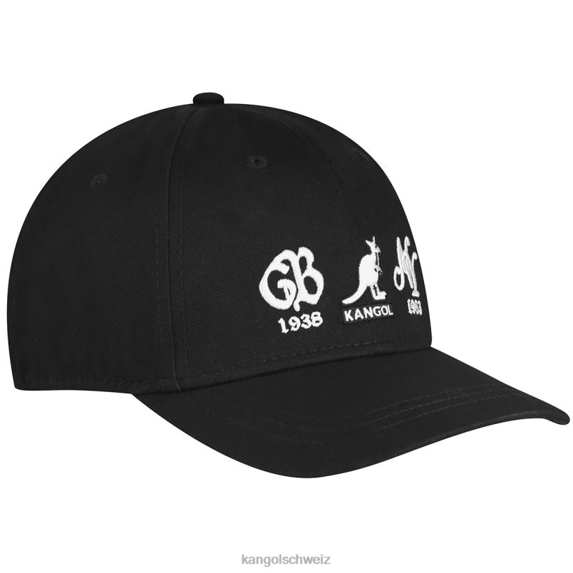 38-83 elastischer, taillierter Baseball Kangol Zubehör XL4T0364 unisex Schwarz