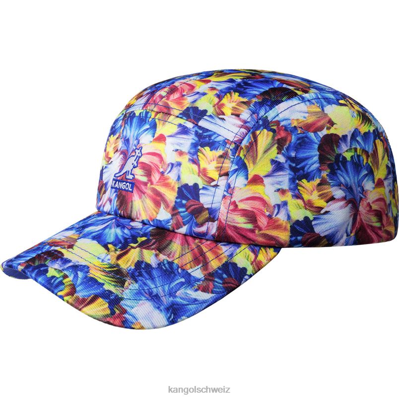 5-Panel-Kappe mit Blumenmuster Kangol Zubehör XL4T0288 unisex sternenklares blaues Blumenmuster