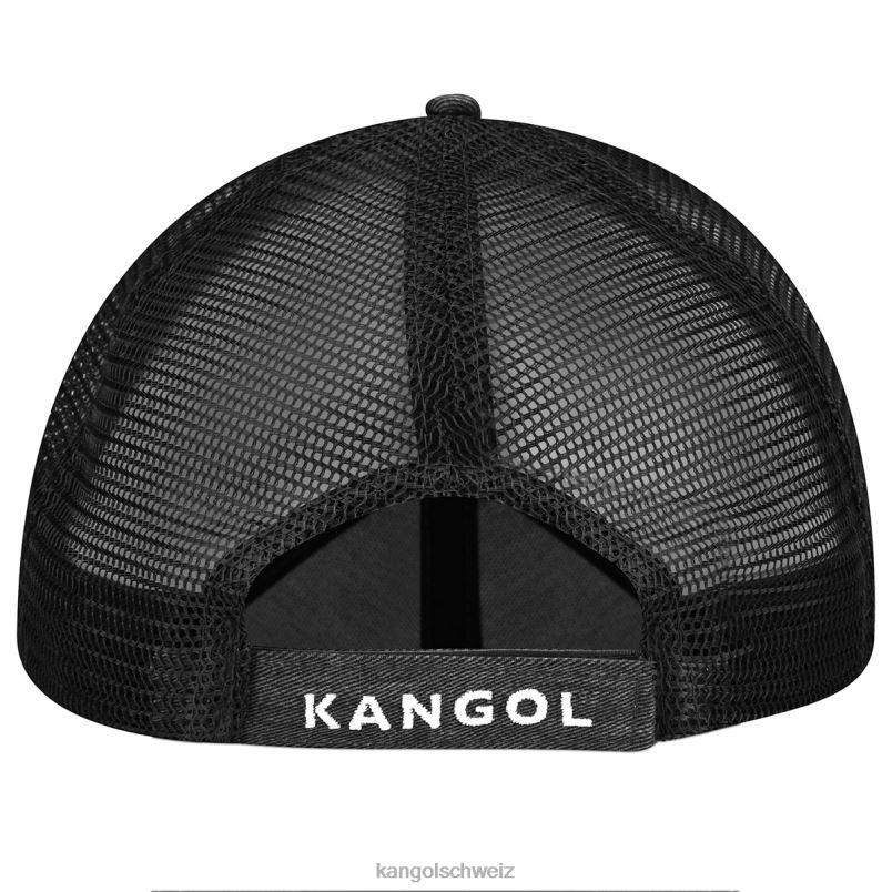 Baseball-Baseball aus Baumwoll-Mesh in Distressed-Optik Kangol Zubehör XL4T0291 unisex Schwarz