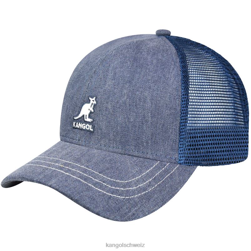 Baseball-Baseball aus Baumwoll-Mesh in Distressed-Optik Kangol Zubehör XL4T0292 unisex Marine