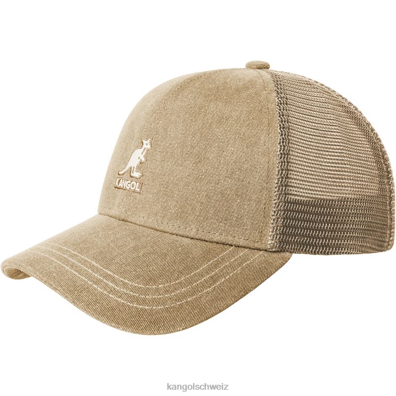 Baseball-Baseball aus Baumwoll-Mesh in Distressed-Optik Kangol Zubehör XL4T0293 unisex Hafer