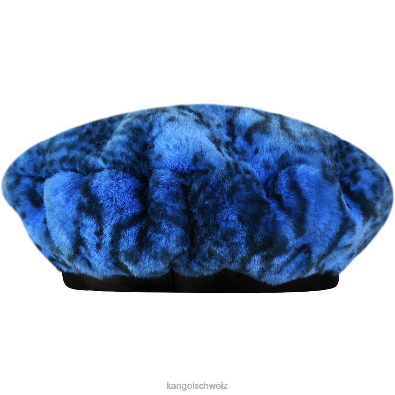 Baskenmütze aus Kunstfell Kangol Zubehör XL4T0408 unisex blaue Schlange