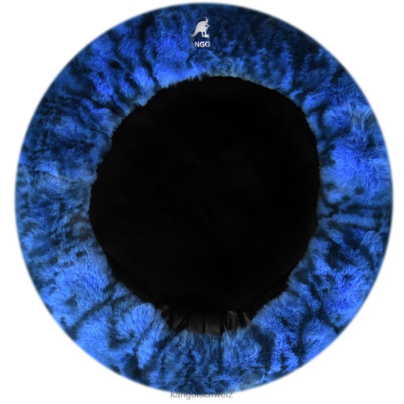 Baskenmütze aus Kunstfell Kangol Zubehör XL4T0408 unisex blaue Schlange