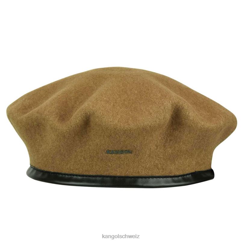 Baskenmütze aus Monty-Wolle Kangol Zubehör XL4T0433 unisex Holz