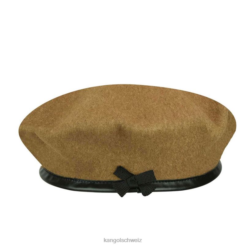 Baskenmütze aus Monty-Wolle Kangol Zubehör XL4T0433 unisex Holz