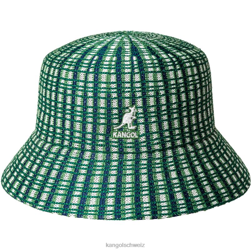 Bereiten Sie einen karierten Eimer vor Kangol Zubehör XL4T0480 unisex grün kariert