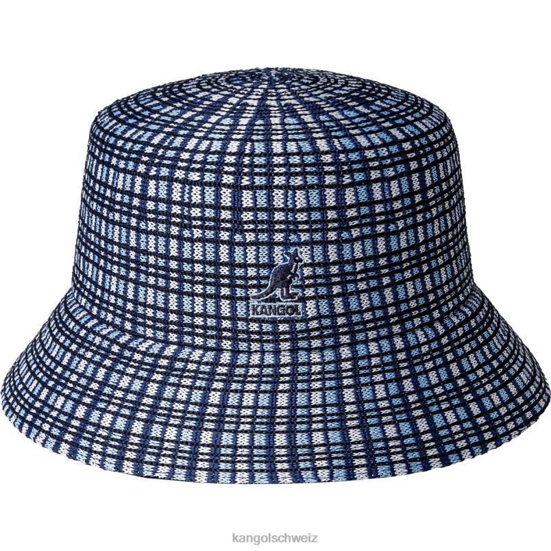 Bereiten Sie einen karierten Eimer vor Kangol Zubehör XL4T0481 unisex blau kariert