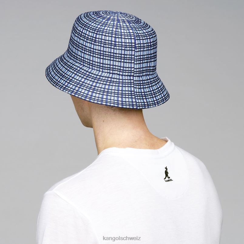 Bereiten Sie einen karierten Eimer vor Kangol Zubehör XL4T0481 unisex blau kariert