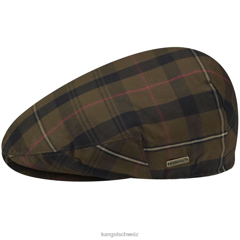 Britische Peebles Kangol Zubehör XL4T0769 unisex Mahagoni-Plaid