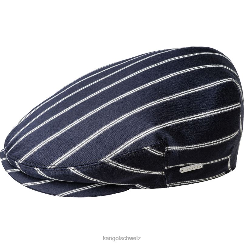 Britische Peebles Kangol Zubehör XL4T0771 unisex schwarzer Doppelstreifen