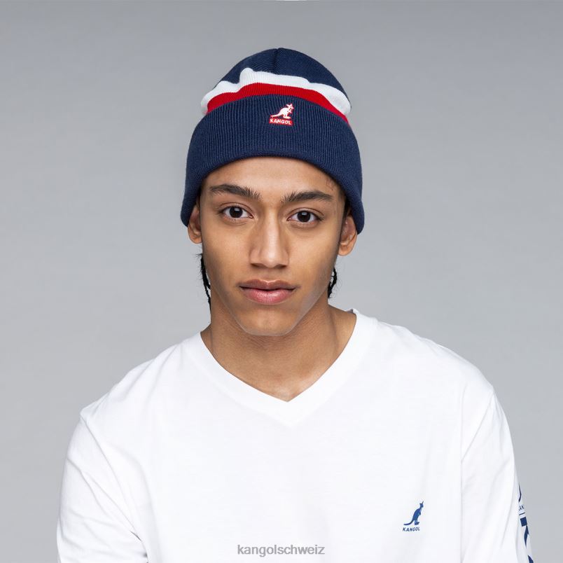 Doppelstreifen-Mütze Kangol Zubehör XL4T0821 unisex Marine