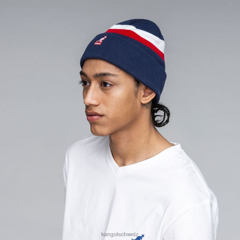 Doppelstreifen-Mütze Kangol Zubehör XL4T0821 unisex Marine