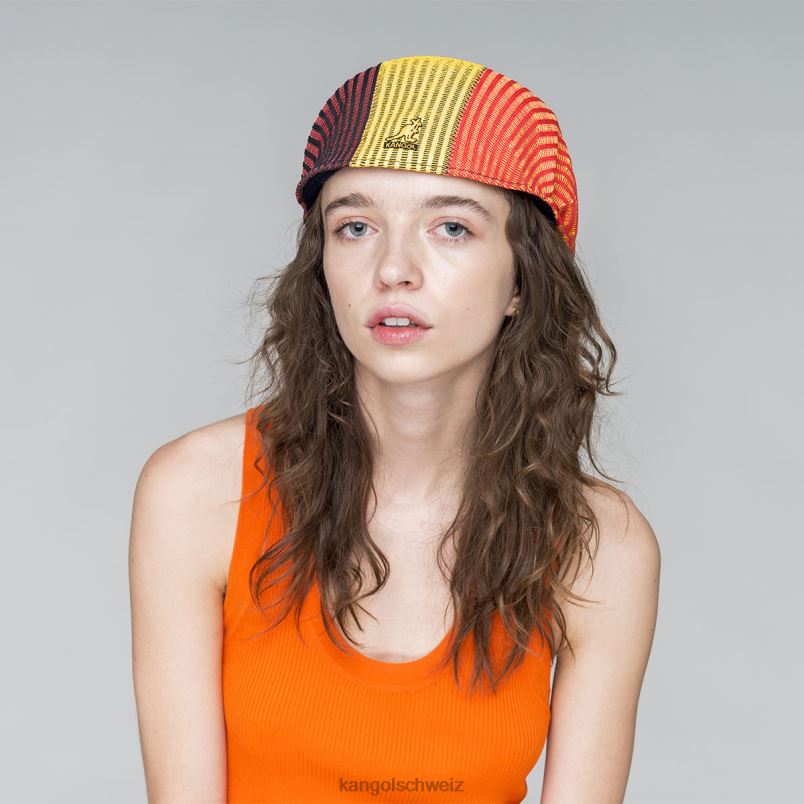 Dreifarbiger Rippstrick 504 Kangol Zubehör XL4T099 unisex tiefe Federn multi