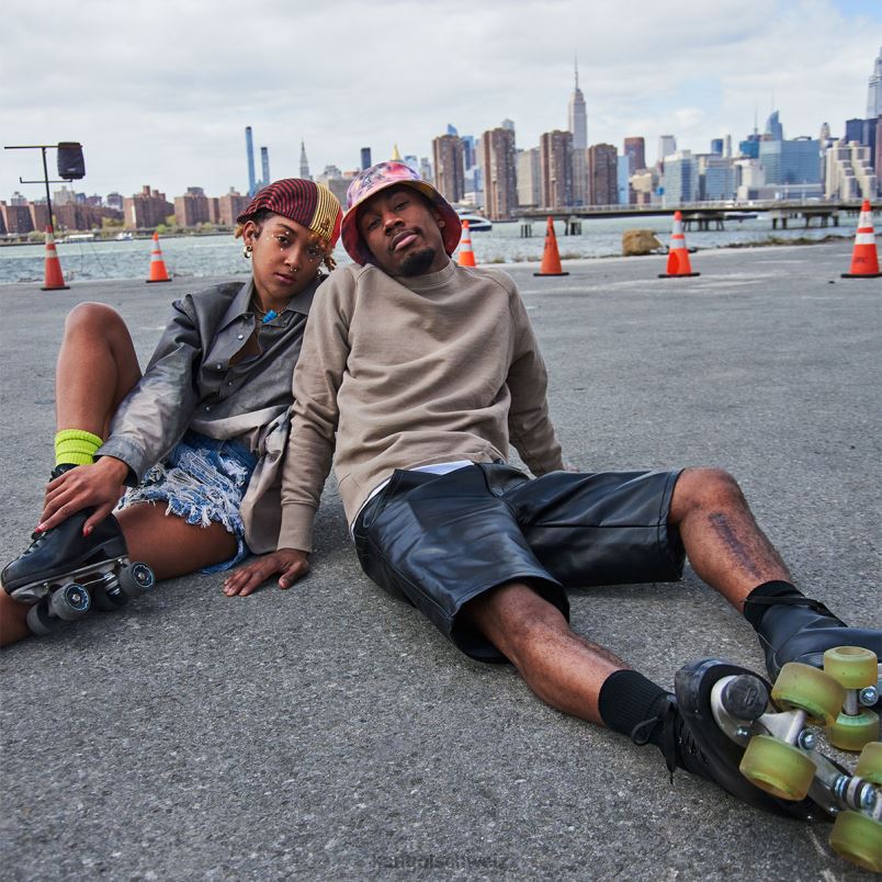 Dreifarbiger Rippstrick 504 Kangol Zubehör XL4T099 unisex tiefe Federn multi