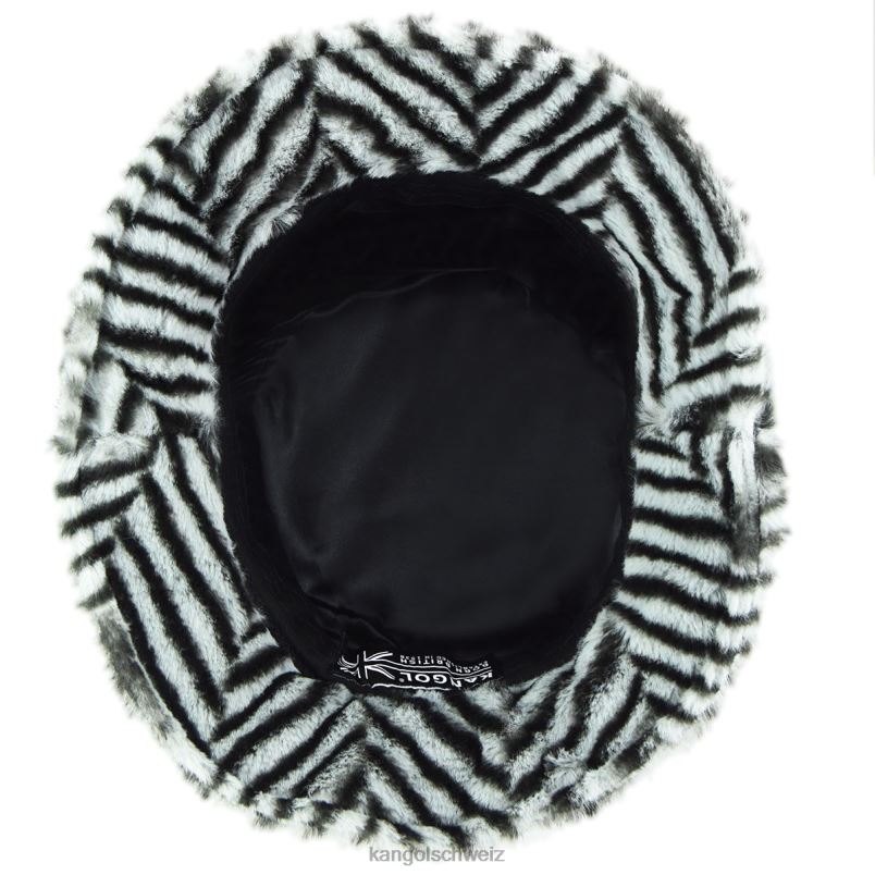 Eimer aus Kunstfell Kangol Zubehör XL4T0705 unisex graues Fischgrätenmuster