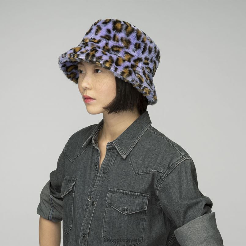 Eimer aus Kunstfell Kangol Zubehör XL4T0708 unisex Lavendelleopard