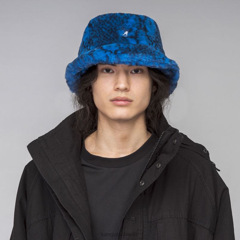 Eimer aus Kunstfell Kangol Zubehör XL4T0711 unisex blaue Schlange