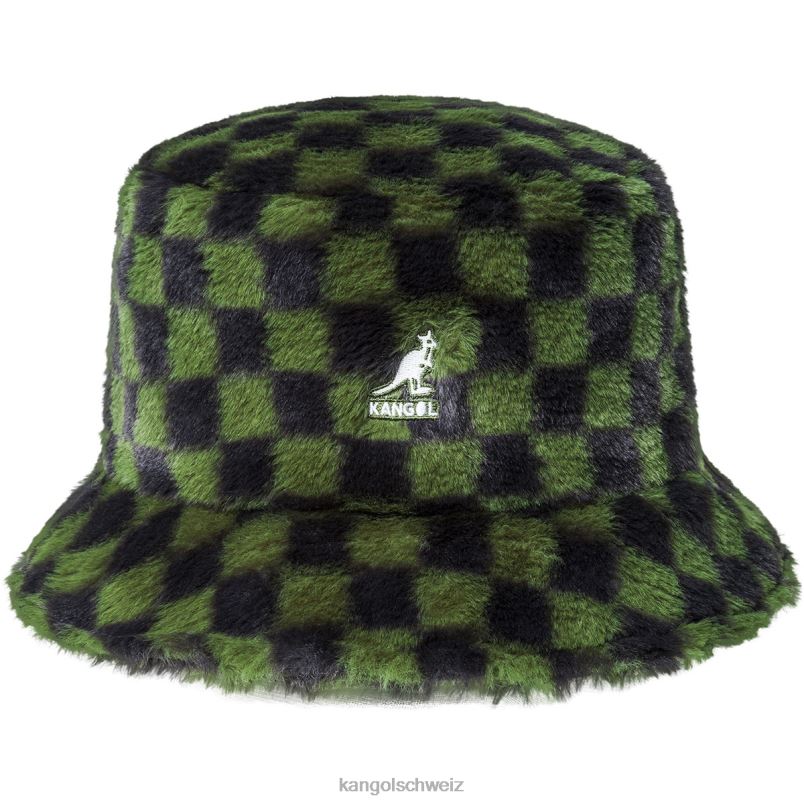 Eimer aus Kunstfell Kangol Zubehör XL4T0712 unisex Olivenkaro