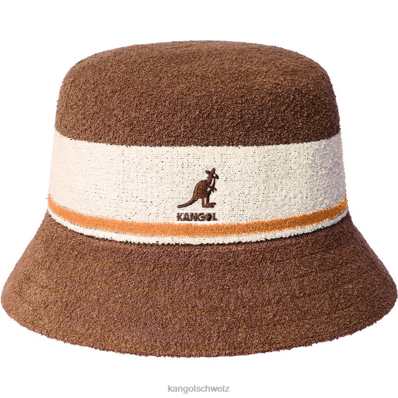 Eimer mit Bermuda-Streifen Kangol Zubehör XL4T0643 unisex Mahagoni