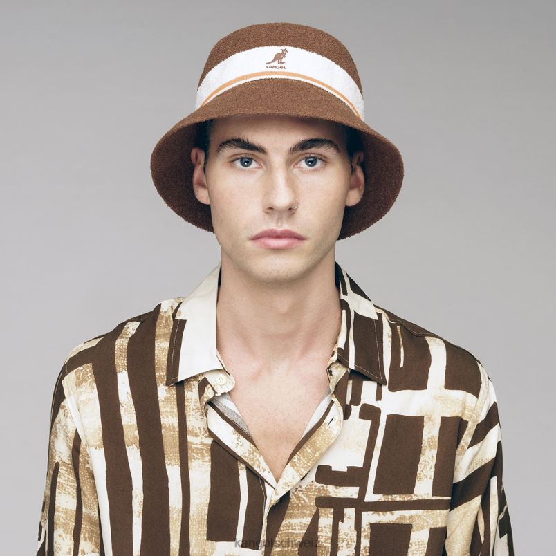 Eimer mit Bermuda-Streifen Kangol Zubehör XL4T0643 unisex Mahagoni