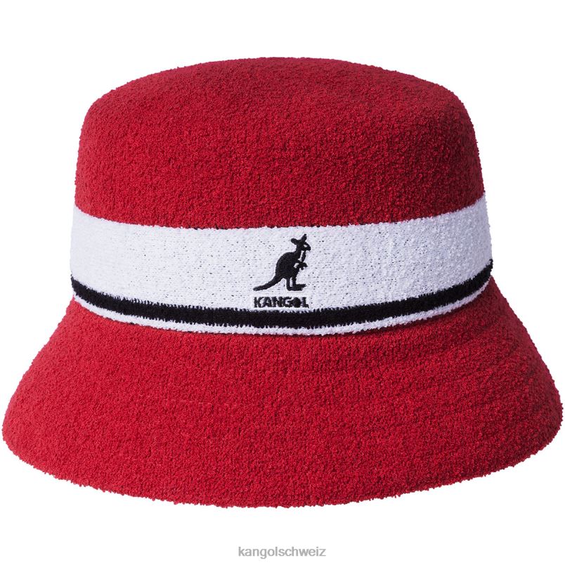 Eimer mit Bermuda-Streifen Kangol Zubehör XL4T0645 unisex Scharlach