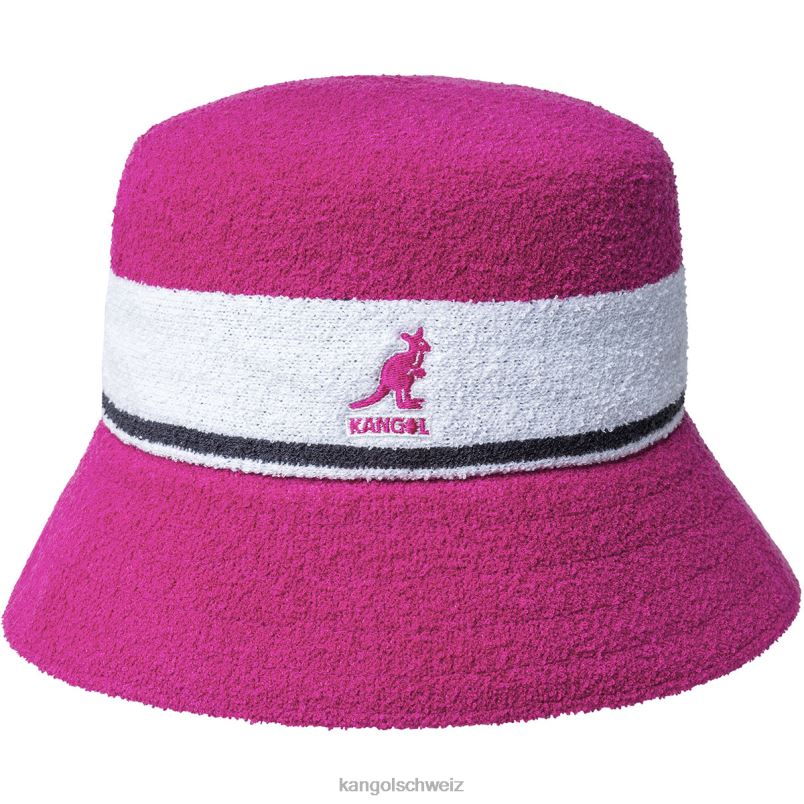 Eimer mit Bermuda-Streifen Kangol Zubehör XL4T0646 unisex elektrisches Rosa