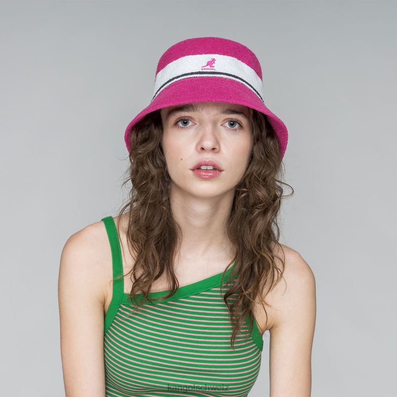 Eimer mit Bermuda-Streifen Kangol Zubehör XL4T0646 unisex elektrisches Rosa