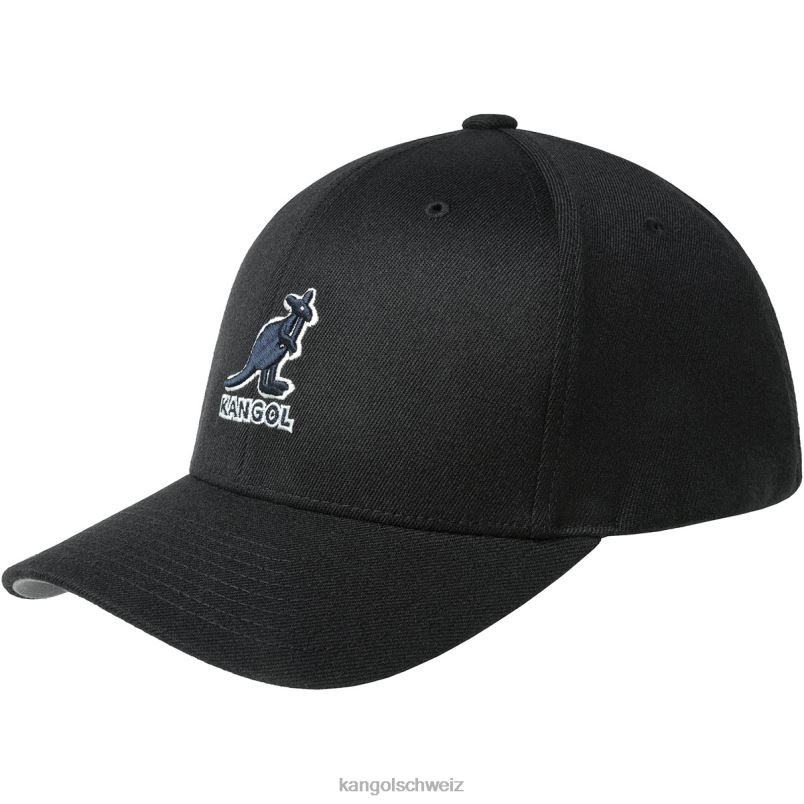Flexfit-Baseball aus 3D-Wolle Kangol Zubehör XL4T0299 unisex Schwarz