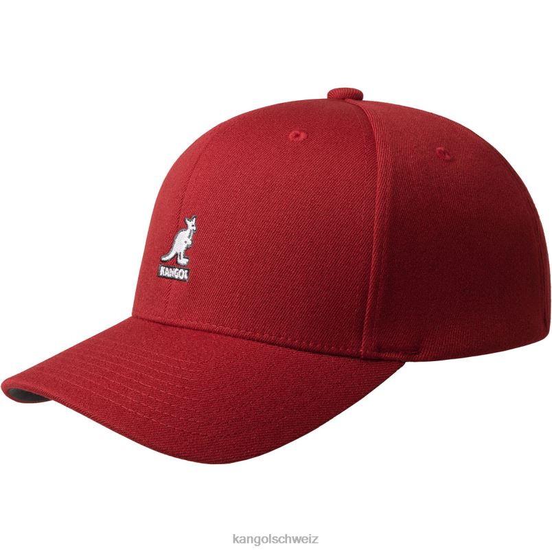 Flexfit-Baseball aus Wolle Kangol Zubehör XL4T0312 unisex Scheunenrot