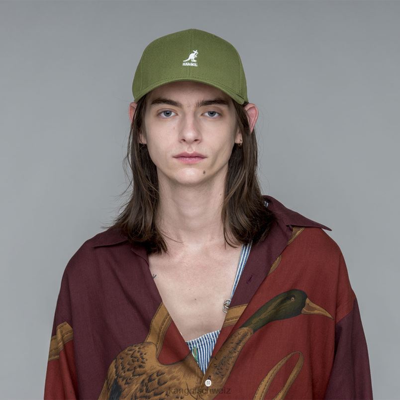 Flexfit-Baseball aus Wolle Kangol Zubehör XL4T0321 unisex Olive