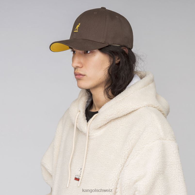 Flexfit-Baseball aus Wolle Kangol Zubehör XL4T0328 unisex torfbraun