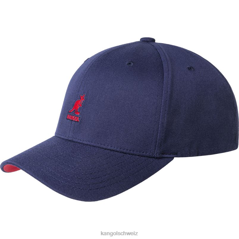 Flexfit-Baseball aus Wolle Kangol Zubehör XL4T0329 unisex dort drüben blau