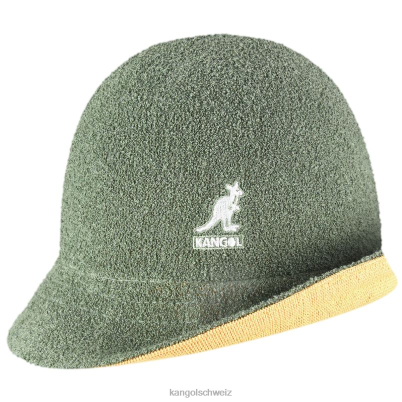 Flip it wendbar, lässig Kangol Zubehör XL4T0507 unisex Ölgrün/warmes Apricot