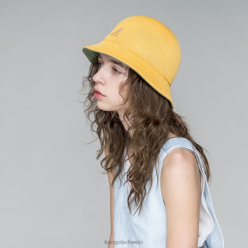 Flip it wendbar, lässig Kangol Zubehör XL4T0507 unisex Ölgrün/warmes Apricot