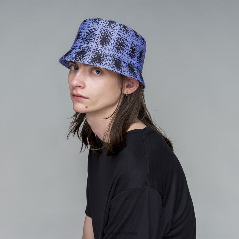 Grunge-Plaid-Mülleimer Kangol Zubehör XL4T0656 unisex Deep Springs/Eisflieder