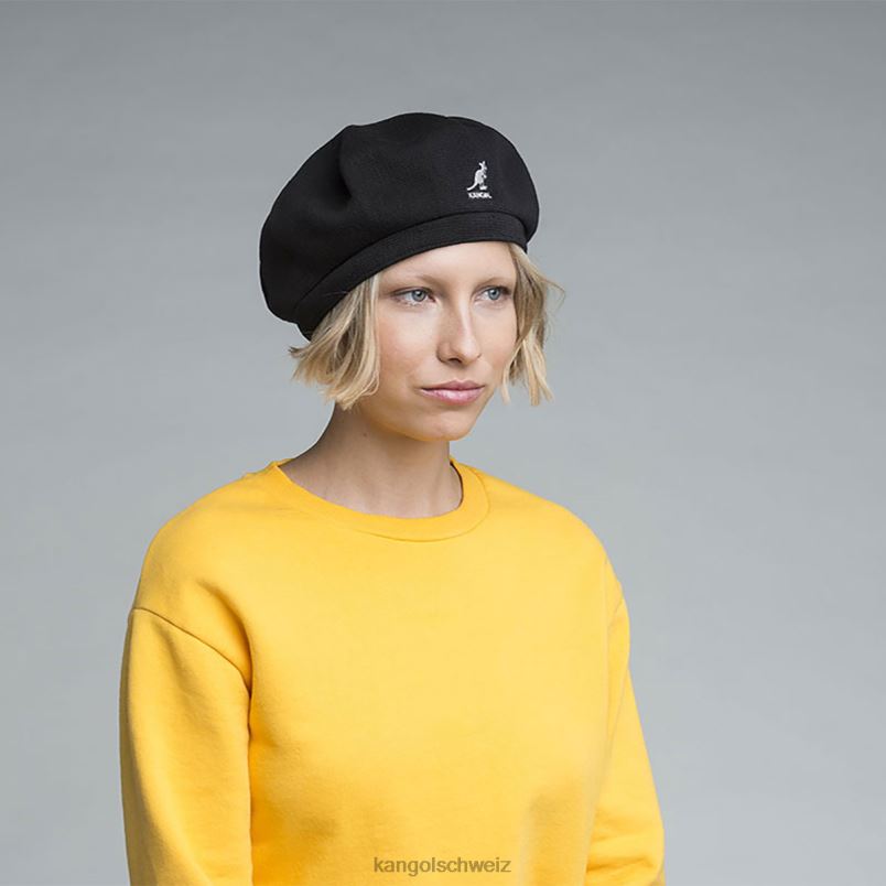 Jax-Baskenmütze aus Wolle Kangol Zubehör XL4T0436 unisex Schwarz