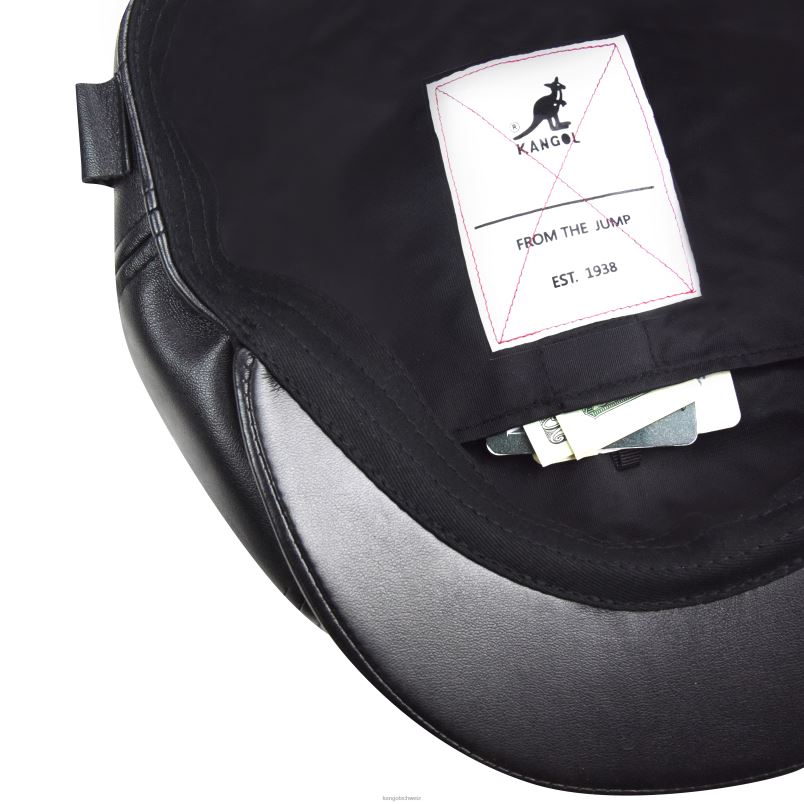 Kappe aus Kunstleder Kangol Zubehör XL4T0763 unisex Schwarz