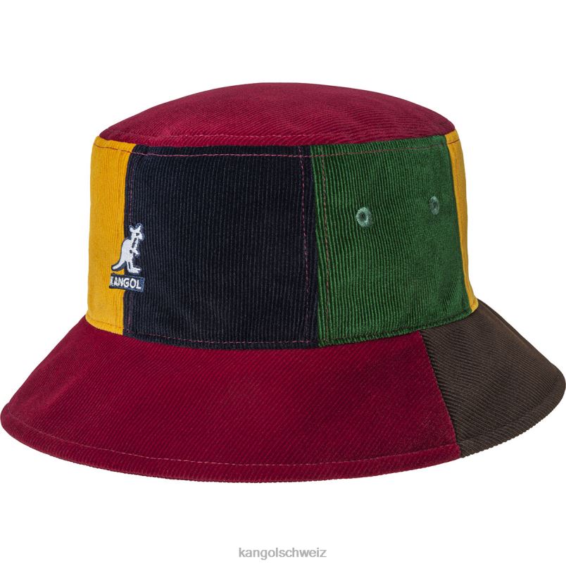 Kontrast-Pops-Eimer Kangol Zubehör XL4T0551 unisex rot multi