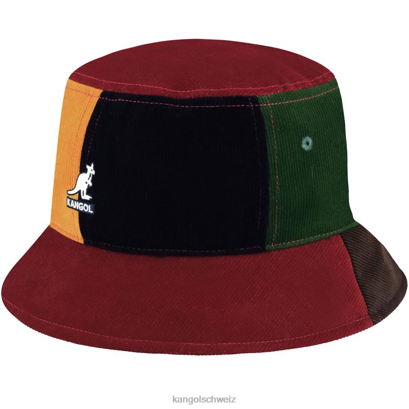 Kontrast-Pops-Eimer Kangol Zubehör XL4T0551 unisex rot multi