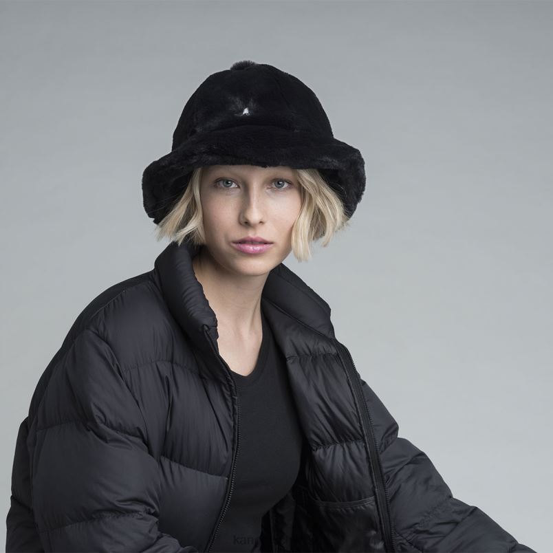 Kunstpelz lässig Kangol Zubehör XL4T0697 unisex Schwarz