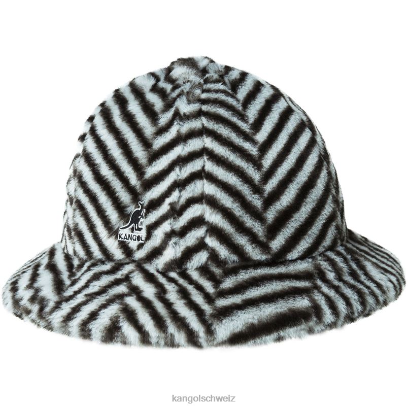 Kunstpelz lässig Kangol Zubehör XL4T0699 unisex graues Fischgrätenmuster