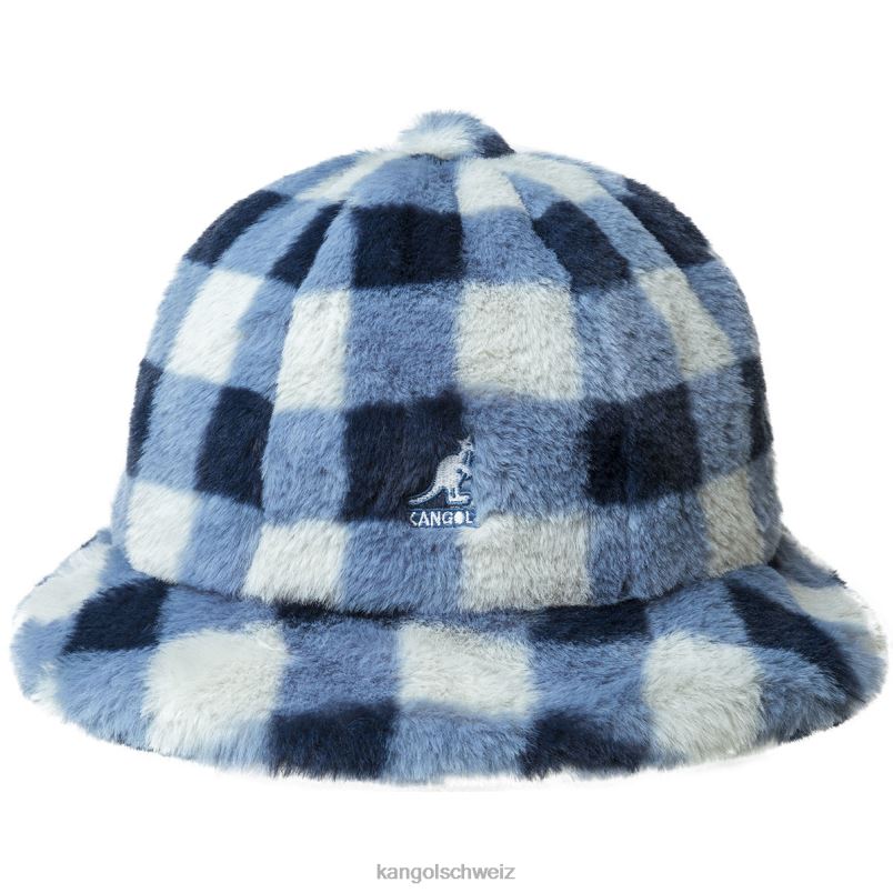 Kunstpelz lässig Kangol Zubehör XL4T0702 unisex blaues Karo
