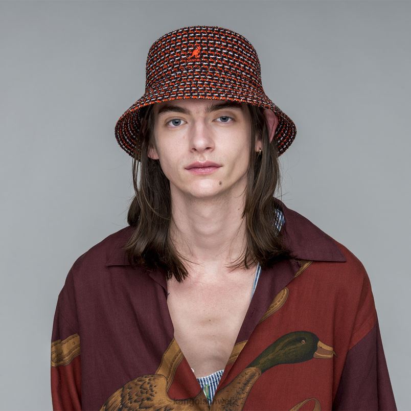 Labyrinth-Jacquard-Eimer Kangol Zubehör XL4T0661 unisex Schwarz