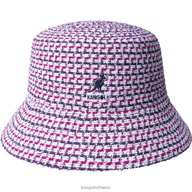 Labyrinth-Jacquard-Eimer Kangol Zubehör XL4T0662 unisex Weiss