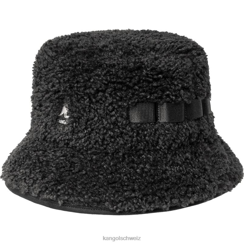 Mehrzweckeimer aus Lammfellimitat Kangol Zubehör XL4T0553 unisex Schwarz