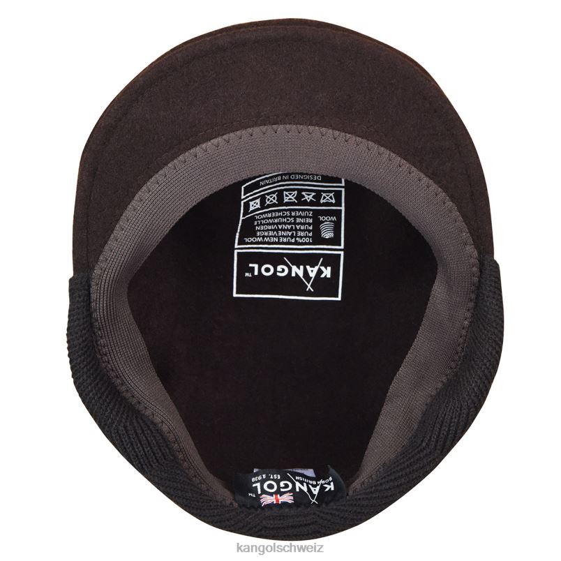 Ohrenklappe aus Wolle 504 Kangol Zubehör XL4T0150 unisex Espresso