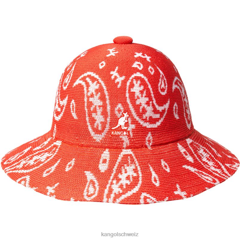 Paisley mit breiter Krempe, lässig Kangol Zubehör XL4T0660 unisex Kirschglanz/Weiß