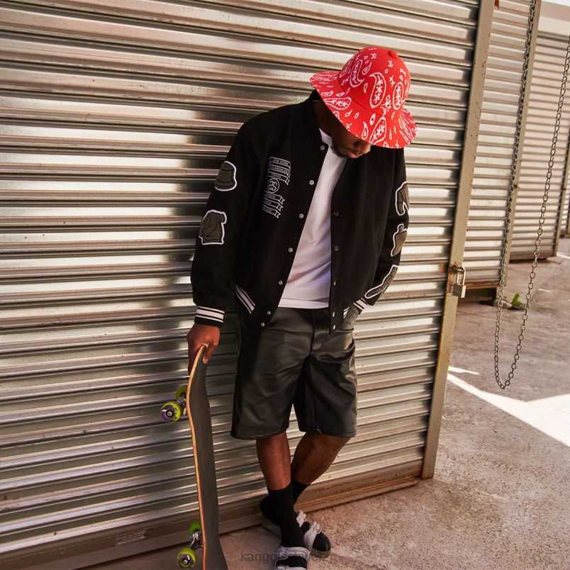 Paisley mit breiter Krempe, lässig Kangol Zubehör XL4T0660 unisex Kirschglanz/Weiß