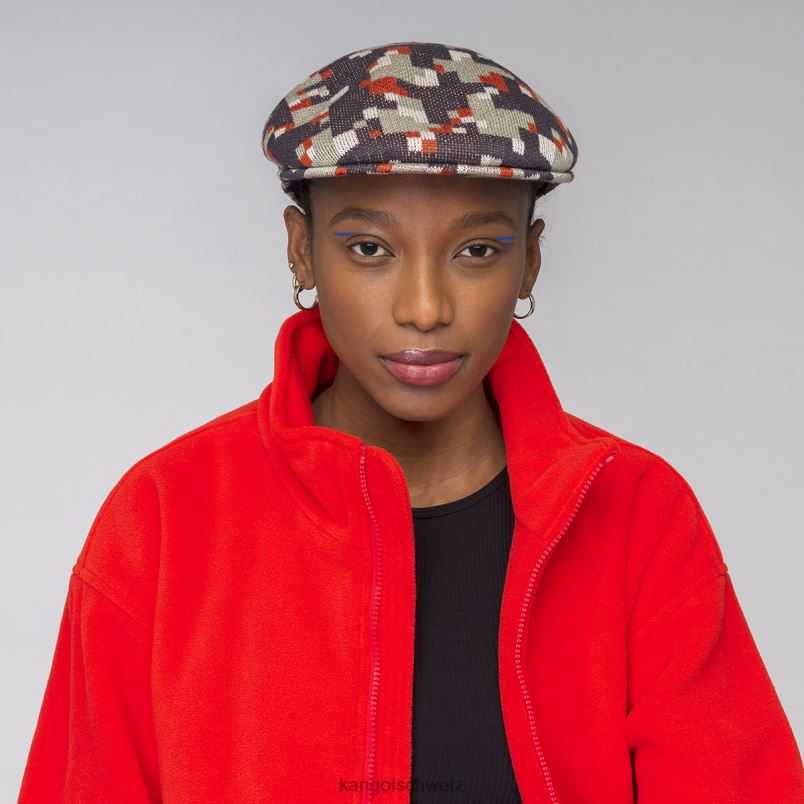 Pixelkaro 504 Kangol Zubehör XL4T053 unisex tiefe Federn/Nickel