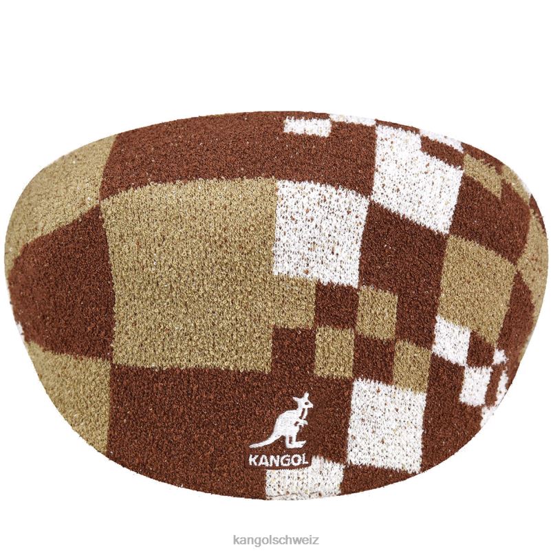 Pop-Gingham 504 Kangol Zubehör XL4T011 unisex Mahagoni/Hafer